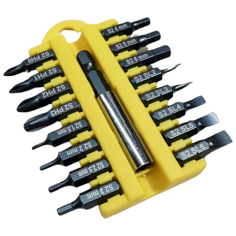 Smallest Multi Bit Multi Driver Bit Set 17 Pieces - Type A (Slotted) – Opaque White Goods