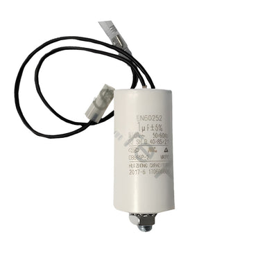 Capacitor 1uF 450V AC 57mm x 30mm Plastic with Leads & Stud (M8)