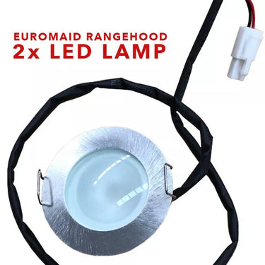 2x BAUMATIC EUROMAID RANGEHOOD LED LIGHT ASSY SE285 Pair