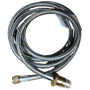 10mm SS Gas Hose 3/8 SAE FF x Male Bayonet 3000mm - Caravan Webber