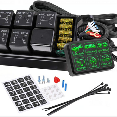 6 Gang Switch Panel Electronic Relay System Circuit Control Box _switch panel, control box with wiring