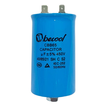 Capacitor 10uF 450V AC 55mm x 40mm Metal with Stud (M8)