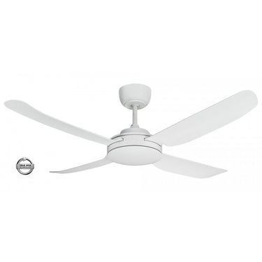 Ceiling Fan 4 Blade 1300mm Glass Fibre Satin White